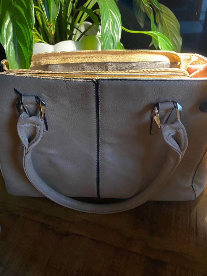 Lot sac et pochette beige - photo numéro 4