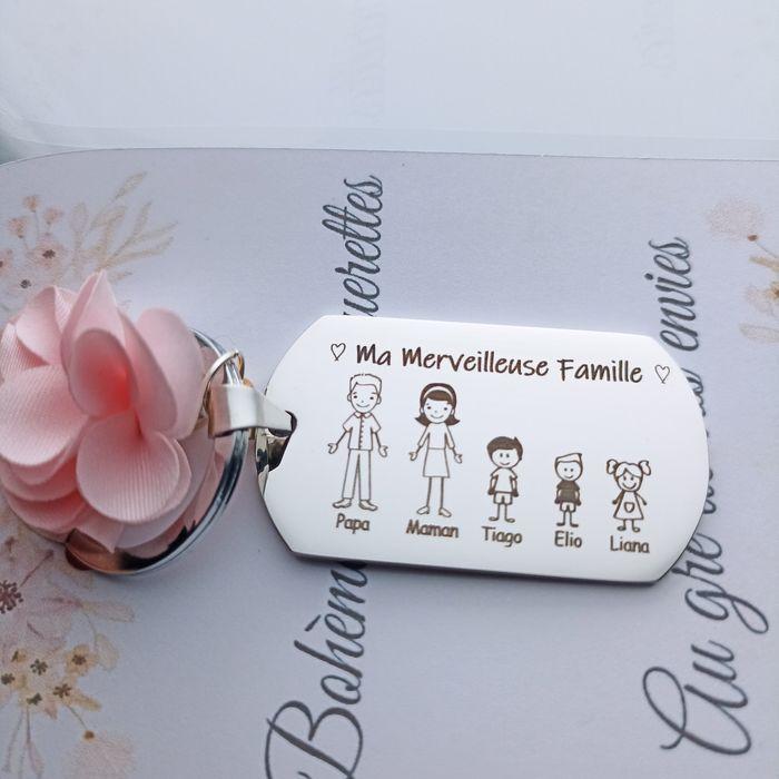 Famille personnalisée - Porte clés original - photo numéro 2