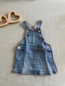 Salopette robe jean H&M 6/9 mois