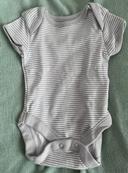 Bodies manches courtes gris Early Days taille 1 mois