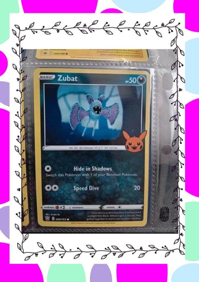 Carte Pokémon zubat
Année 2021 - photo numéro 3