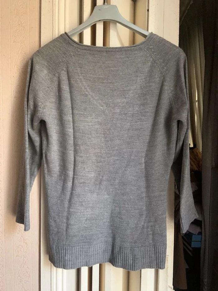 Pull gris Etam taille 40 - photo numéro 3