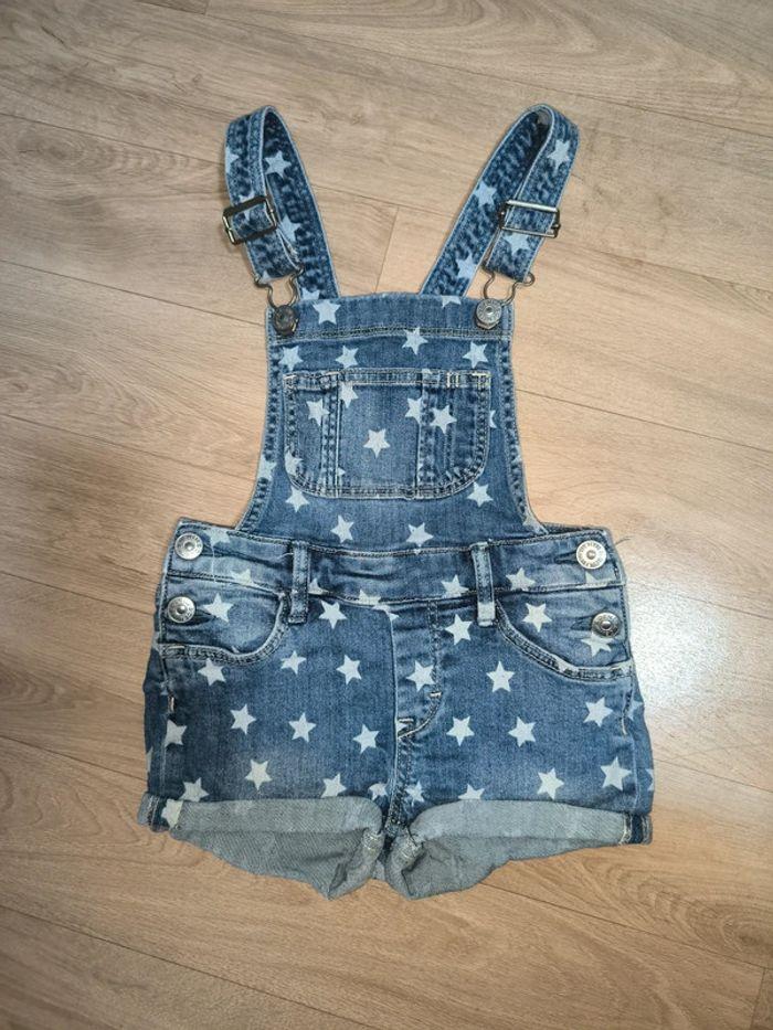 Salopette short 4/5ans 110cm