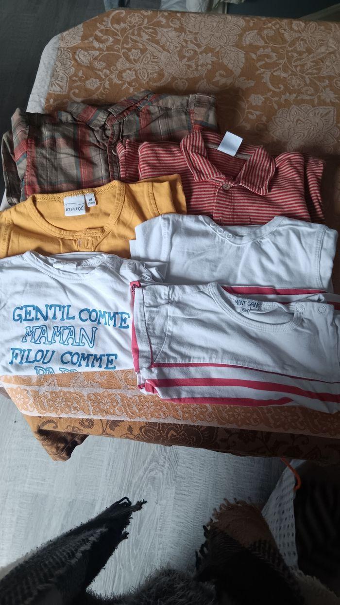 Lot de 5 t-shirts + 1 chemise - photo numéro 1