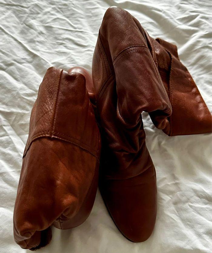 Bottines Cuir marron -T41 Jacqueline Rui - photo numéro 6