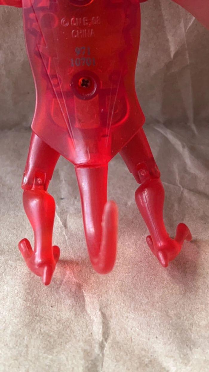 Bandai - 2008 Rare figurine Ben 10 clear red Jetray 10cm - photo numéro 12