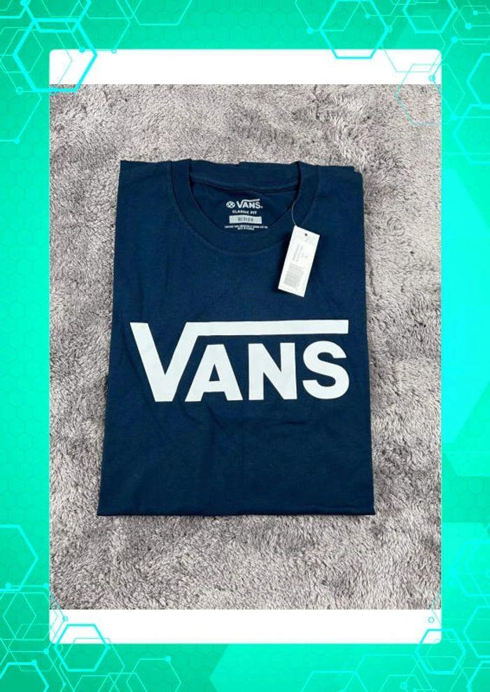 👕 T-shirt Vans Bleu Marine Taille M 👕 - photo numéro 1