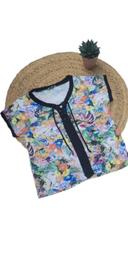 T-shirt femme fluide et fleuri taille 46