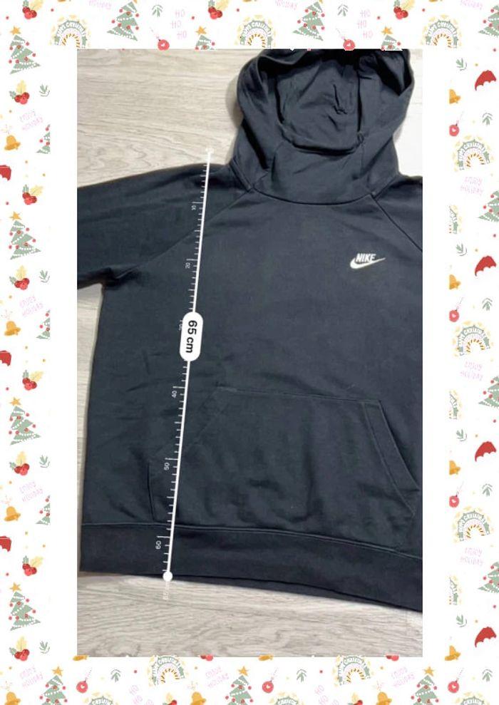 👕 Sweat à capuche Nike logo brodé Noir Taille L 👕 - photo numéro 2