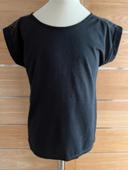 Tshirt petite dentelle noir