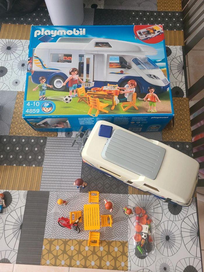 Camping car playmobil avec sa boite - photo numéro 6