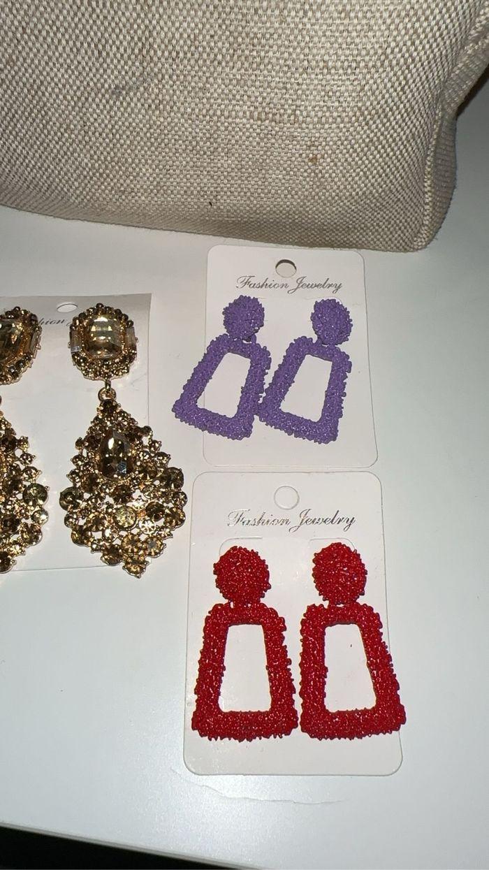 Lot boucles d’oreilles neuves blister Zara diverses earrings - photo numéro 3