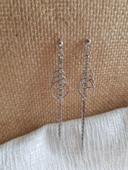 Boucles d'oreilles pendantes - strass