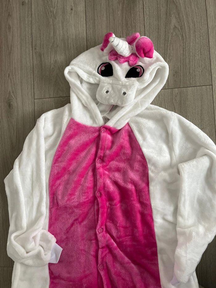 Pyjama à capuche pour femmes, combinaison une pièce en flanelle - photo numéro 4