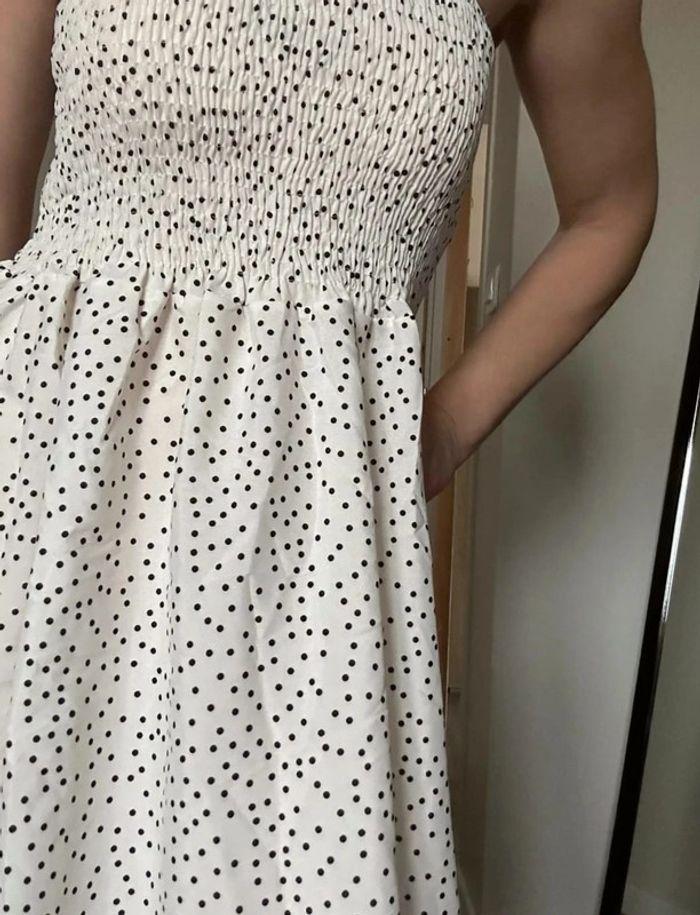 Robe été blanche à pois taille 36 💖 - photo numéro 8