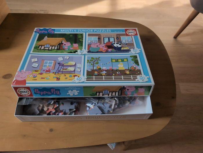 4 puzzles Peppa pig complets - photo numéro 1