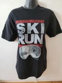 Tee shirt manches courtes ski surf run sport Val d'Isère original up exclusive taille S