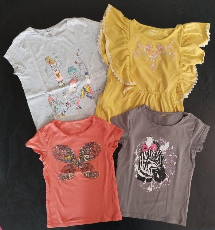 Lot de 14 t-shirts manches courtes fille 10 ans - photo numéro 2