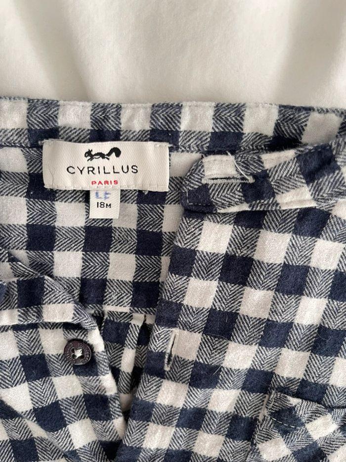 Chemise petits carreaux bleu et blanc Cyrillus - photo numéro 4