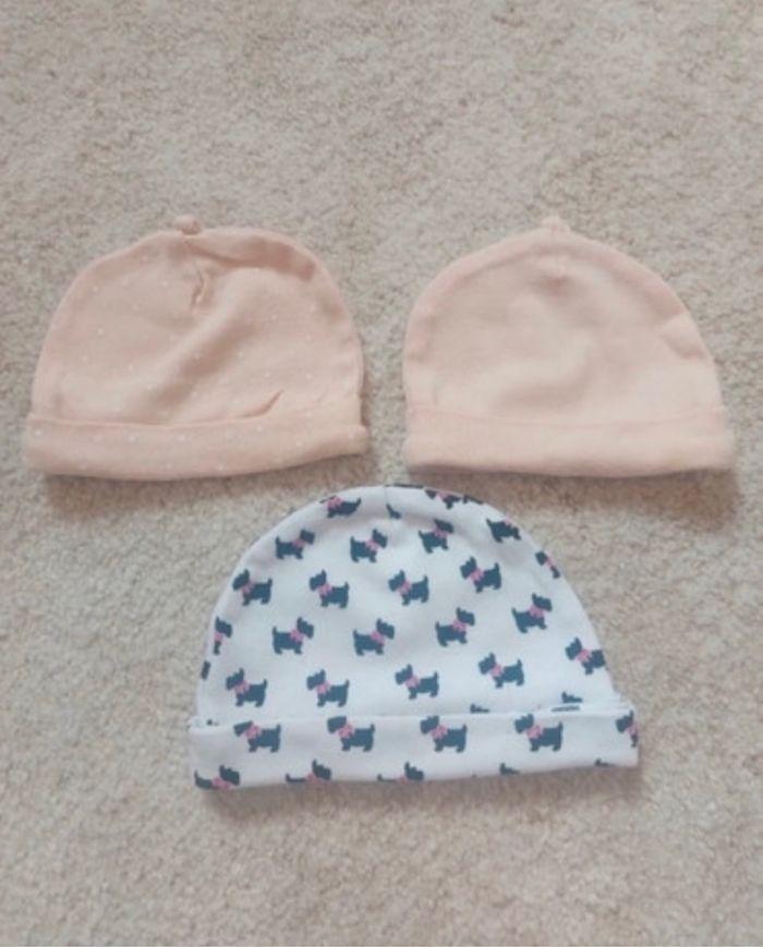 Lot Bonnets naissance