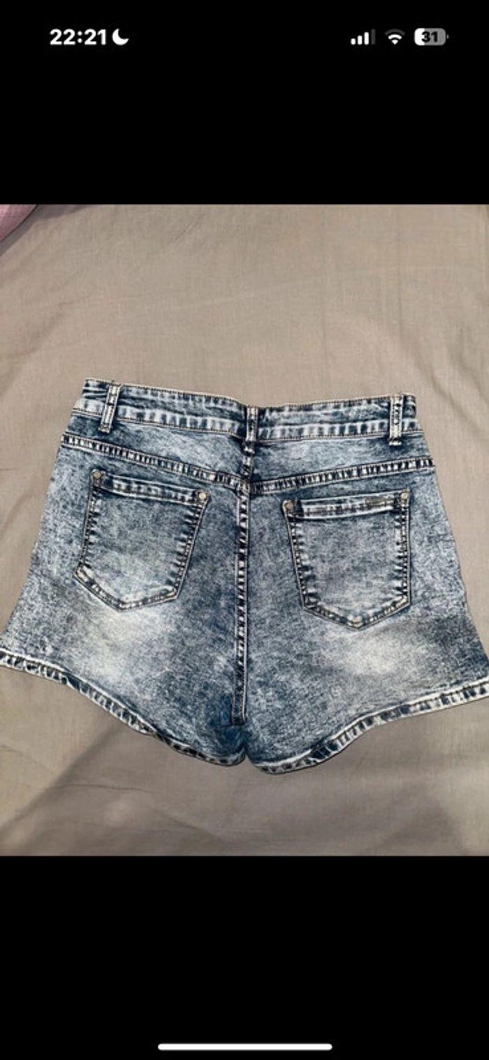 Short en jean taille haute - photo numéro 2