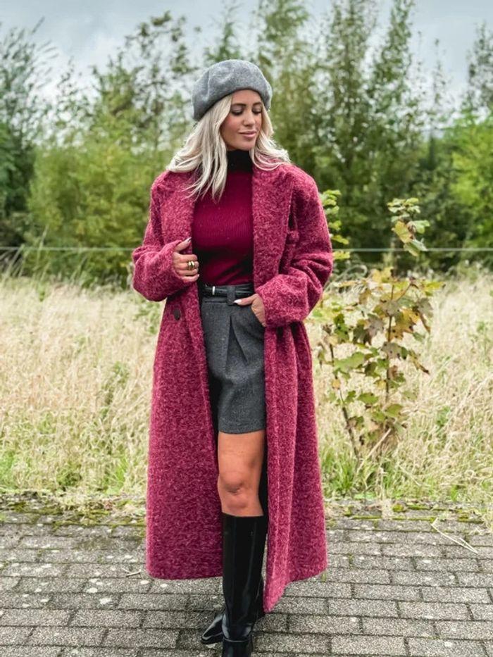 Manteau long bordeaux taille M adilynn neuf - photo numéro 7