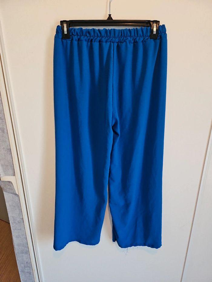 Pantalon bleu roi élastique femme - photo numéro 5