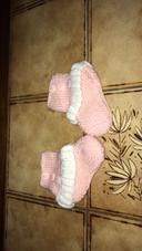 Chaussons de naissance fille