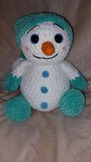 Bonhomme de neige turquoise