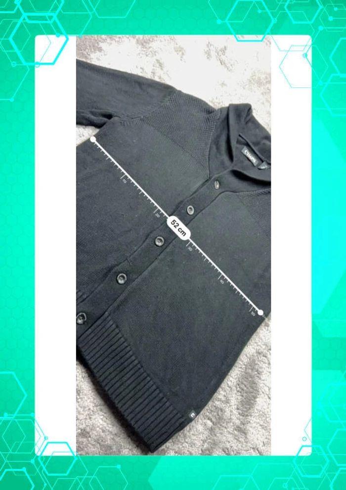 👕 Cardigan Gilet Chaps Noir Taille L 👕 - photo numéro 4