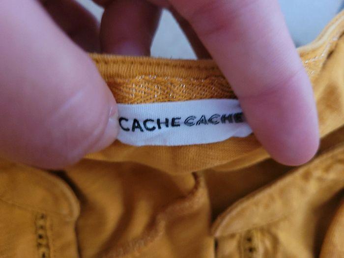 Haut manche longue cache jaune moutarde taille 12 ans - photo numéro 3