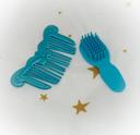 Brosse peigne bleu blue barbie poupée mannequin sirène mermaid queue 2013 princesse silkaly