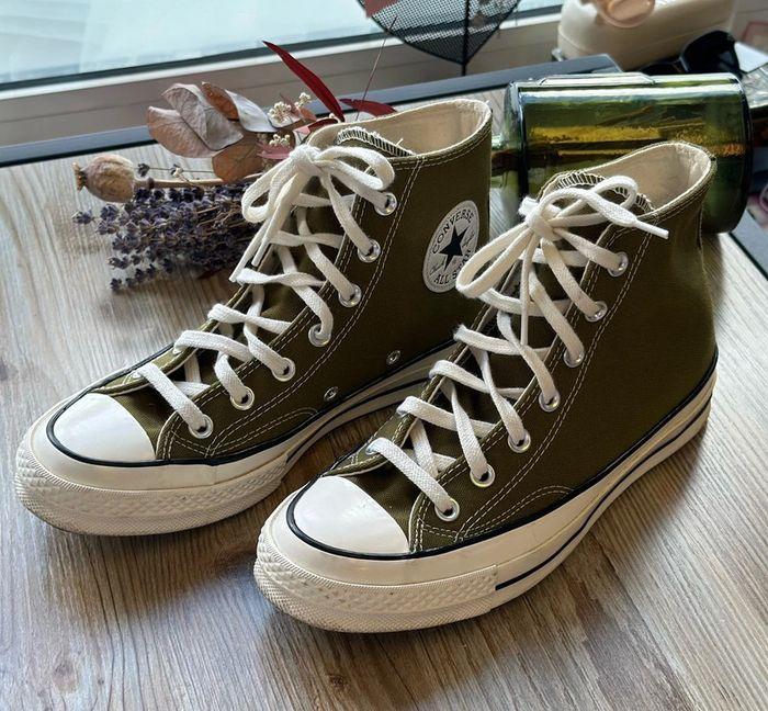 Converse Chuck 70 montantes vert olive - Taille 38 - photo numéro 2