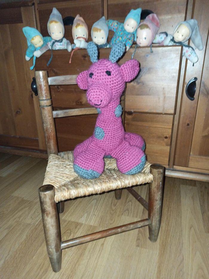 Crochet girafe fait main tbe peluche - photo numéro 1