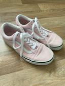 Vans en velours côtelé rose pointure 38,5