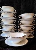 10 tasses porcelaine