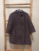 Manteau long en laine fille 4 ans