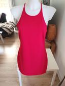 Robe rouge dos croise 40