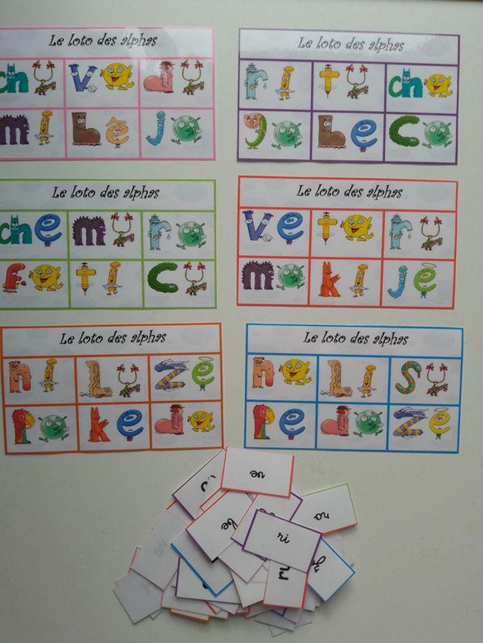 Jeu Loto des syllabes alphas - photo numéro 2