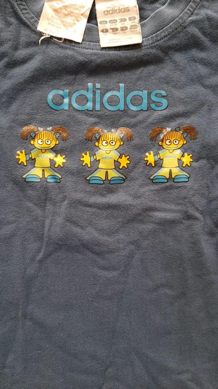 t-shirt adidas 5 ans fille en coton - photo numéro 3