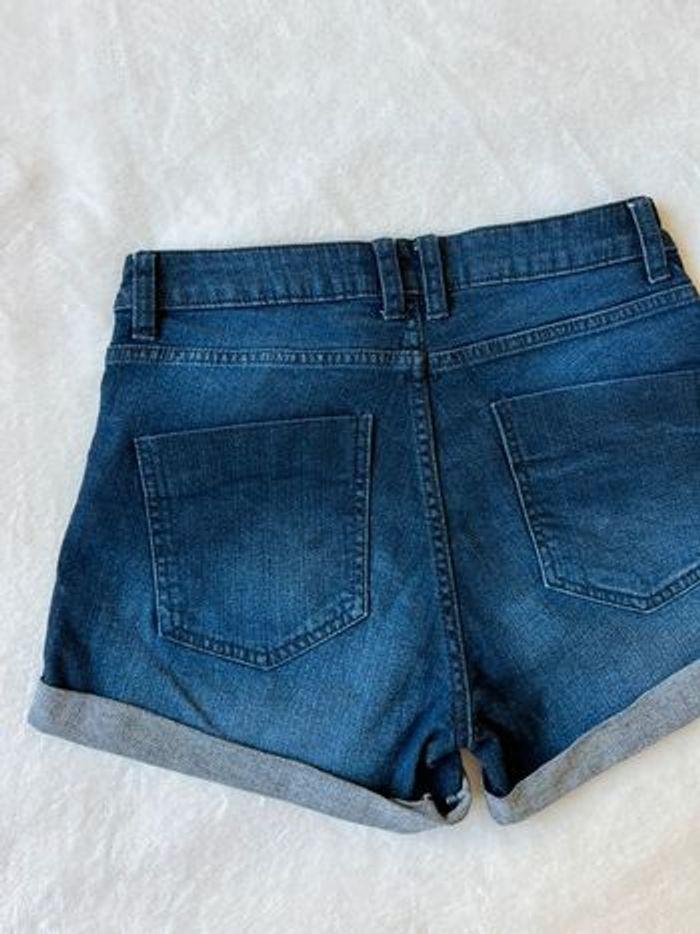 Short en jean délavé regular waist - photo numéro 3