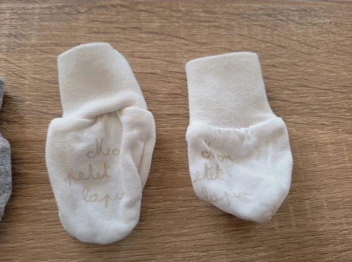 Lot de bonnets, moufles et chaussons garçon en naissance - photo numéro 4