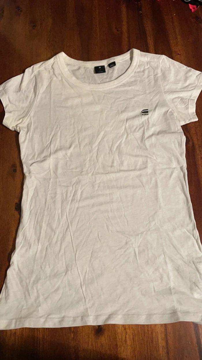 T-shirt G-Star (blanc), XS / 34 / 6 - photo numéro 1