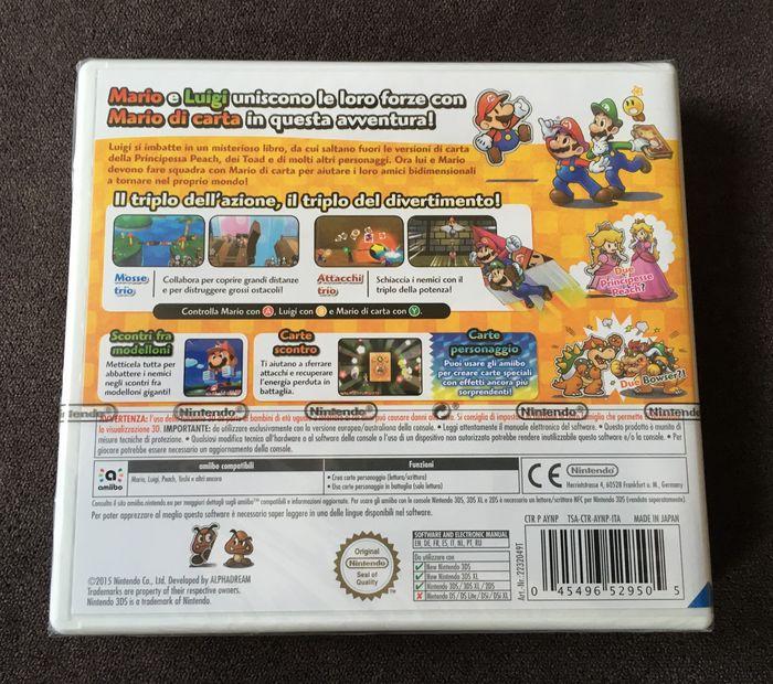 Mario & Luigi - Paper Jam Bros. sur Nintendo 3DS, NEUF sous blister - photo numéro 2