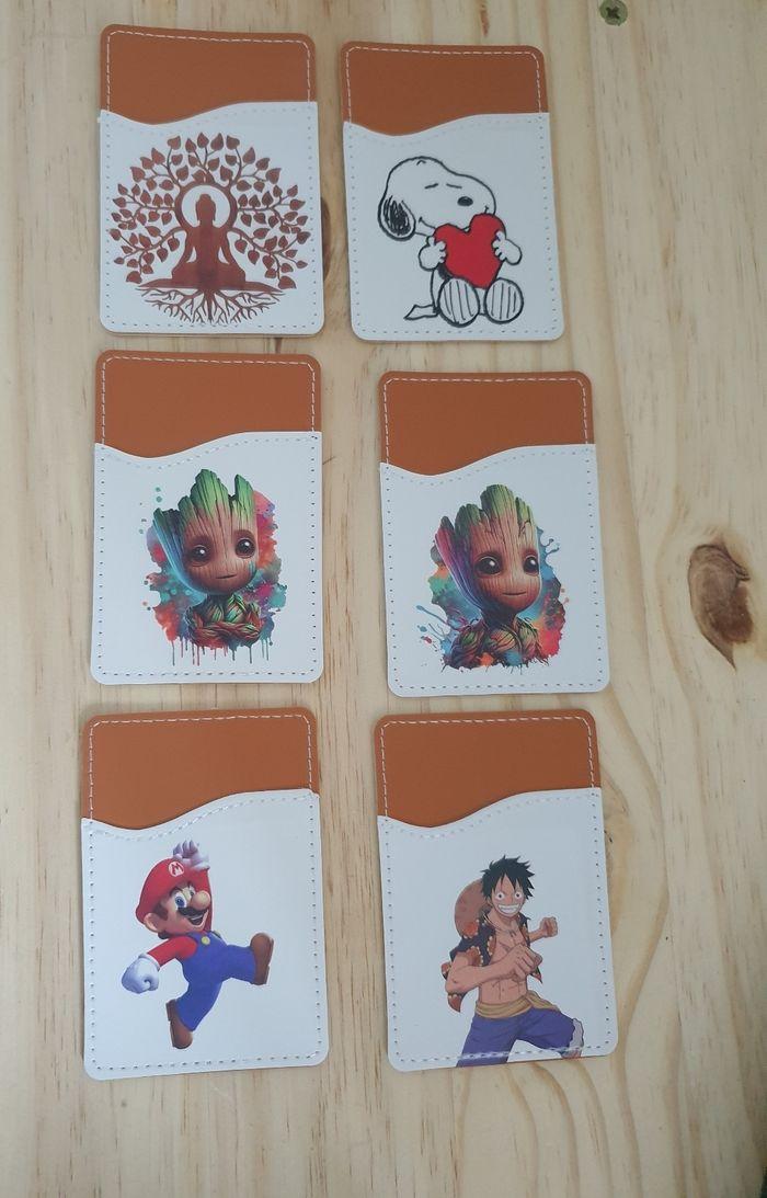 Porte carte fée clochette, panda, groot, stitch, goldorak, marie, totoro, dragon ball z, candy, .... - photo numéro 1