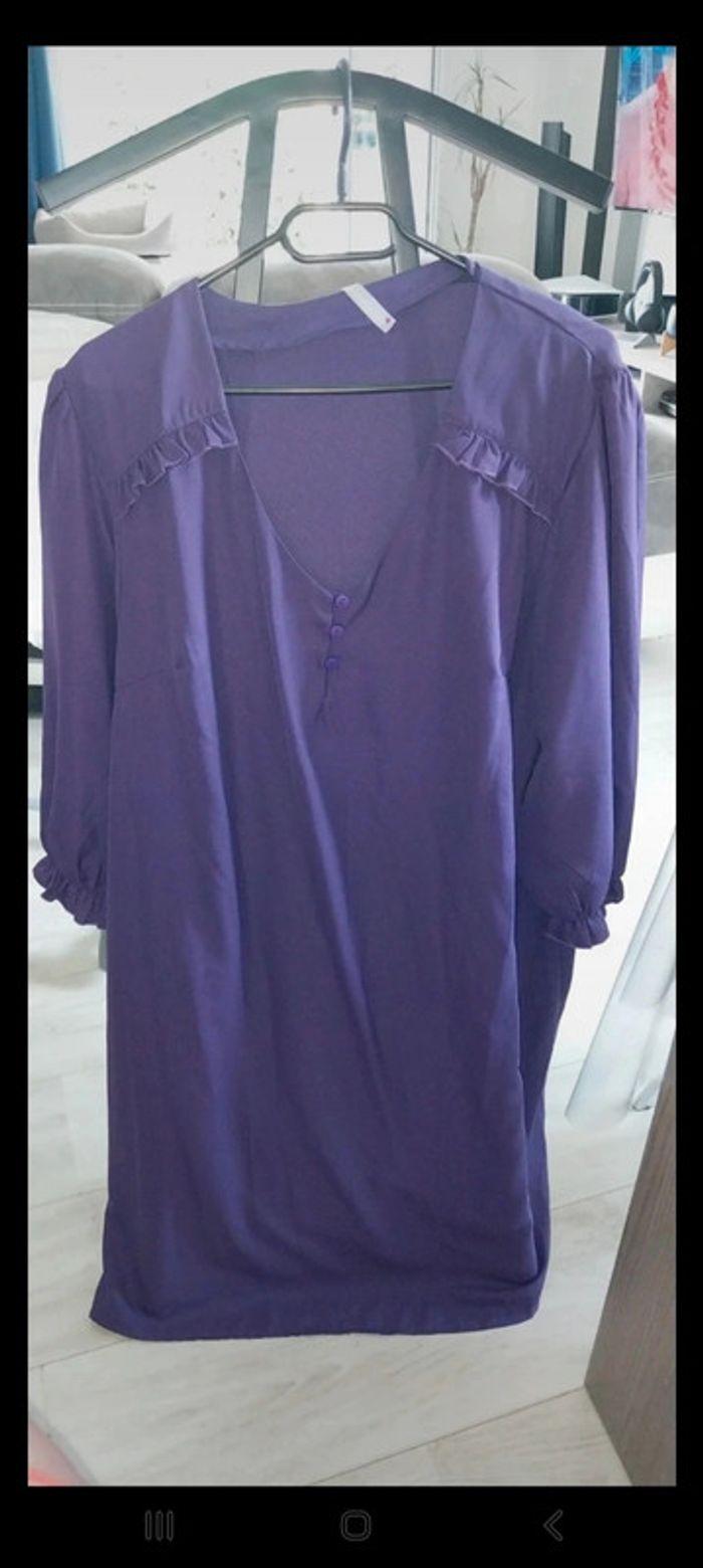 Robe violette Blancheporte neuve jamais portée taille 48 - photo numéro 1