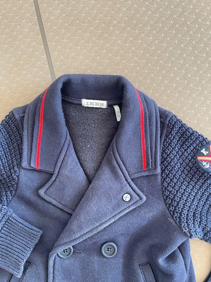 Veste Cardigan IKKS Bleu foncé 2 ans - 86cm - photo numéro 3