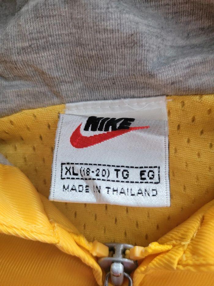 Veste Vintage Y2K Nike Jaune Logo brodé Sportswear TailleS Vintage Rare - photo numéro 7