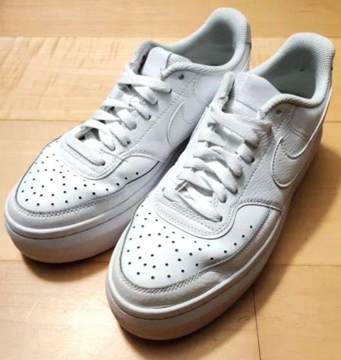 Baskets Nike Court Vision Alta Platform femme triple blanc T.41 DM0113-100 - photo numéro 2