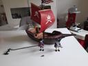 Bateau playmobil avec canon et personnage